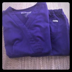 Greys anatomy set in purple